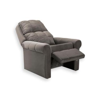 Imagem de Poltrona Reclinável P- Sala Mh1216 Slim Two Way Animale Cinza Escuro - Herval
