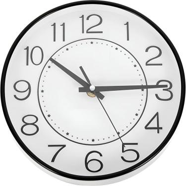 Imagem de Relógio De Parede Analógico Banheiro Sala Quarto Decoração