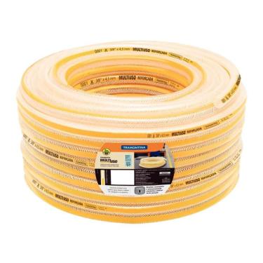 Imagem de Mangueira Multiuso Reforçada Tramontina 38x 45mm Pvc 3 Camadas 50m Tramontina