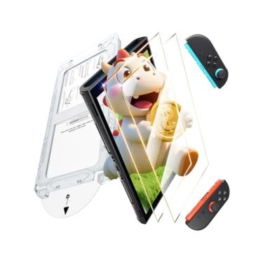 Imagem de Military-Grade 9H+ UNBREAK Tempered Glass for Nintendo Switch 2 Screen Protector 2025 [ANTI-GLARE & Smooth touch] Screen Protector Switch2 [Longest Durable] Shatterproof, Easy Install, Bubble Free