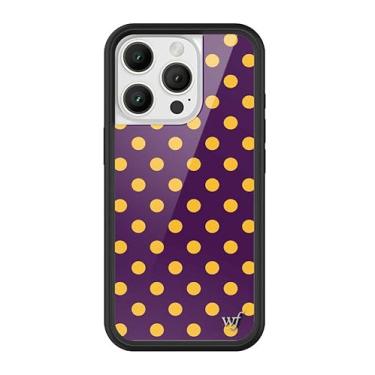 Imagem de Wildflower Capas - Compatível com iPhone 16 Pro | Amortecedor preto protetor, certificado de teste de queda de 1,2 m, pequenas empresas de propriedade feminina | Pontos pontilhados clássicos da moda