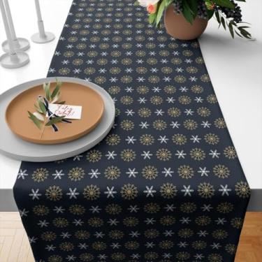 Imagem de Caminho de Mesa Natal, Caminho de Mesa Trilho Toalha Natal 4 Ou 6 Lugares, 1,35x0,40, Retrô(TME-16518)