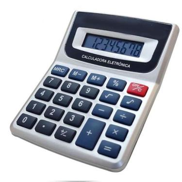 Imagem de Calculadora De Mesa Comercial Escritório Display 8 Digitos - Vmp Papei
