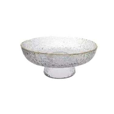 Imagem de Cesta de frutas Cestas de armazenamento de tigela de frutas de vidro tigelas de frutas com pés cesta de frutas decorativa para balcão de cozinha bancada prato de frutas bandeja de frutas (cor: A