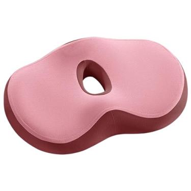 Imagem de Almofadas de cadeira – Almofada de espuma viscoelástica para cadeira de mesa | Almofada ergonômica para alívio de pressão para sentar por muito , casa, jogos, dirigir, avião