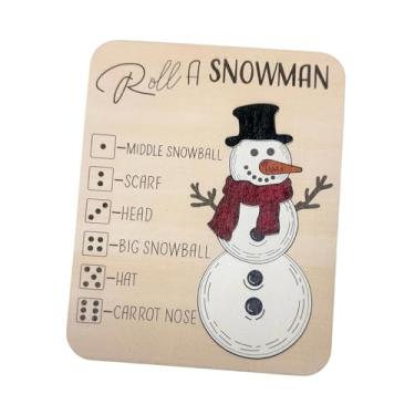 Imagem de oshhni Quebra-cabeça de Natal de Madeira: Enrole um Boneco de Neve - Jogo de Mesa - Decoração - Atividade de Desenvolvimento Infantil - Brinquedo Educativo -