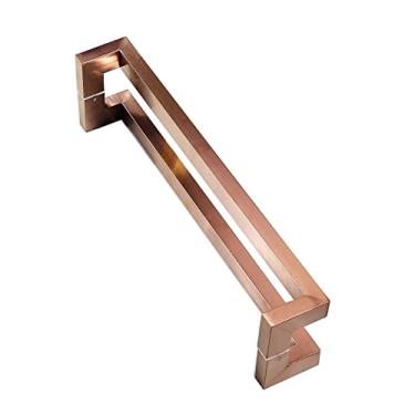 Imagem de Maçaneta de porta de celeiro deslizante moderna, maçaneta de porta de banheiro de aço inoxidável resistente, maçaneta moderna, maçaneta de porta de vidro de dois lados