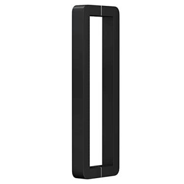 Imagem de Puxador de porta push pull de aço inoxidável resistente, puxadores de porta de celeiro de barra dupla face comerciais puxadores de vidro de chuveiro, entrada de loja de escritório, portões de galpões