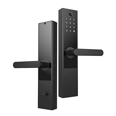 Imagem de Fechadura de porta elétrica com impressão digital inteligente, senha para casa, sem chave, impressão digital, tela sensível ao toque, fechadura de porta