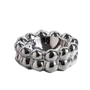 Imagem de Cinzeiro externo portátil leve bola de cerâmica de luxo cinzeiro criativo sala de estar moda cinzeiro simples