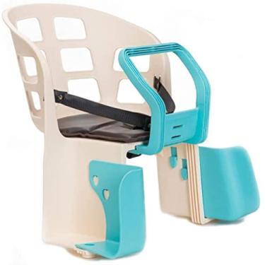 Imagem de Assento infantil traseiro para bicicleta, assento de segurança para bebê, assento infantil com almofada macia e cinto de segurança de três pontos, adequado para crianças de 2 a 5 anos