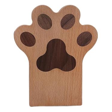 Imagem de Terminais de livro de garra | Rolhas de livros, suporte antiderrapante de patas de desenho animado de madeira, suporte para prateleiras CDs