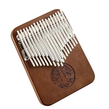 Imagem de Piano de polegar Kalimba profissional todo em madeira maciça preto nogueira dedo piano instrumento para iniciantes (cor: 34 teclas C)