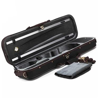 Imagem de Estojo De Violino Retangular De Alta Qualidade Em Tecido Oxford Preto Higrômetro Embutido Tamanho Completo Estojo de Violino (Color : 1/2)