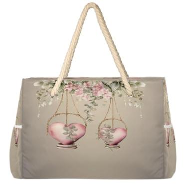 Imagem de hongjinglin Bolsa de praia grande leve dobrável roxa unicórnio linda bolsa de ombro para piscina, Cor 10, Large