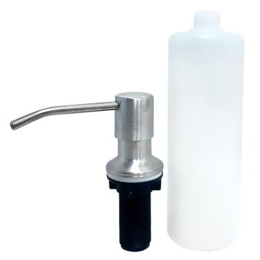 Imagem de Porta Detergente Sabao Dispenser De Embutir Inox 304 350Ml