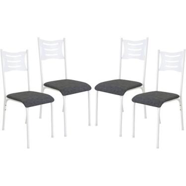 Imagem de Kit 4 Cadeiras de Jantar Varanda Cozinha Sala de Estar Epoxi 542.slp -