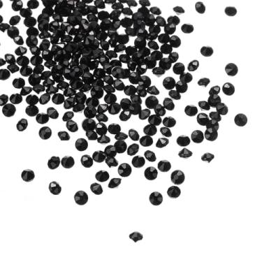 Imagem de 5000 peças cristal diamante transparente 4,5 mm acrílico casamento diamantes mesa dispersão confetes vasos preenchedores pedras preciosas para mesa centro de mesa, chá de panela, preto