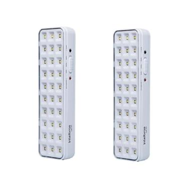 Imagem de Intelbras Kit 2 Luminária de Emergência Autônoma LDE 30L, Branco