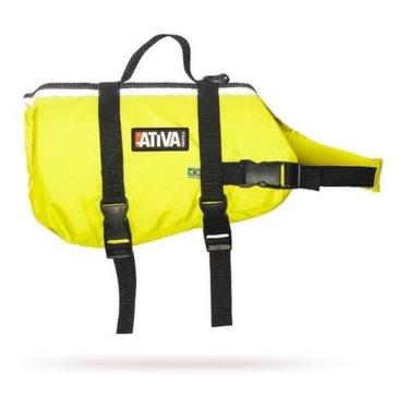 Imagem de Colete Salva Vidas Pet Ativa Cachorros Cães De 18kg A 36kg - Rosa-Unissex