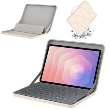 Imagem de Smatree MS47T Capa protetora rígida de EVA com suporte compatível com Samsung Galaxy Tab S10 Ultra de 14,7 polegadas, para Samsung Galaxy Tab S9/S8 Ultra, bolsa branca