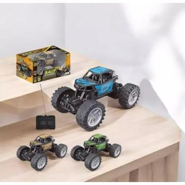 Imagem de Monster Truck 1:18 Off Road – Super Potente, Luzes Coloridas e Controle Remoto (Cor Aleatória)