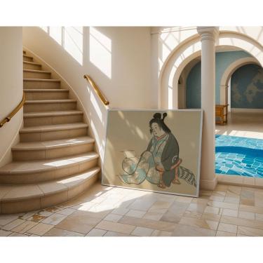 Imagem de palavras no véu do vento - 60 x 90 Caixa (canvas)