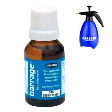 Imagem de Kit 6 Barrage Zoetis Frasco 20ml + 1 Pulverizador 1,5 Lt