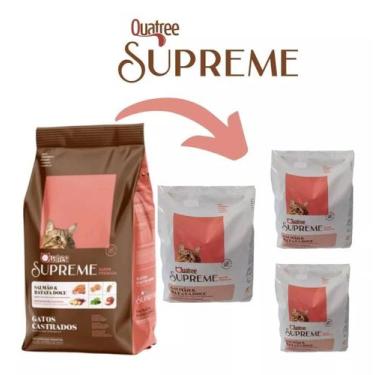 Imagem de Ração Para Gatos 3KG Quatree Supreme Premium Adultos Castrados Sabor S