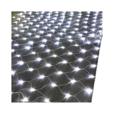 Imagem de Luz De Cortina De Malha LED Com Plugue EU 220V Para Decoração De Casam