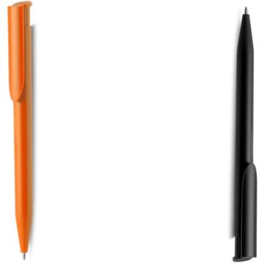 Imagem de Caneta Esferográfica Retrátil Executiva, Metal e Plástico, Escrita Azul, Acabamento Fosco, Grip Metálico, 0.7mm, Corpo Cilíndrico, para Escrita Geral, 14cm (Laranja e Verde 2)