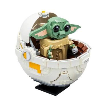 Imagem de Conjunto De Blocos De Montar Grogu Com Carrinho Flutuante 1048 Peças S