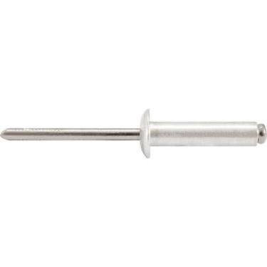 Imagem de Rebite Repuxo De Alumínio 3,2x8,0mm Mandril Aço Com 100 Peça - Nove54