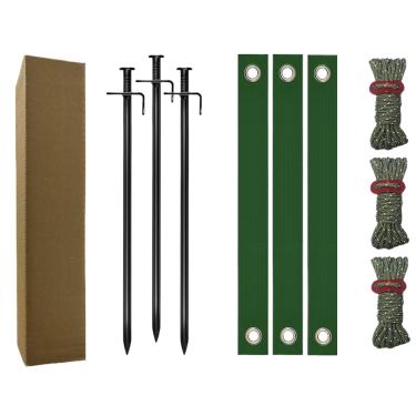 Imagem de Estacas e Suportes para Árvores - Estacas de Fixação e Endireitamento para Plantas,Kit de Correção de Inclinação de Plantas,Para Jardim Relvado Estufa Pátio Vedação Treliça e Paisagismo