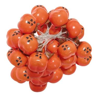 Imagem de IEUDNS Luz de Caqui, Ornamento de Caqui da Sorte, Iluminação Criativa e Festiva Decorativa para Ambientes Externos e Internos, Decoração de Jardim para as, 7cm 10m 80 Palavras de Led