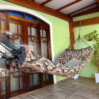 Imagem de Rede de Dormir Casal 100% Algodão Reforçada 4,50m - Luxo e Conforto para Quarto Adulto, Resistente e Suave, Ideal para Dormir Bem (Indiana 4m Bege)