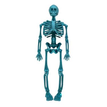Imagem de Kuntesetty Estátua de Esqueleto Miniatura para Decoração de Halloween, Adereços Fotográficos, Brinquedo Divertido de Osso para Sala de Estar E Decoração de Casa, Azul Claro, Tamanho real