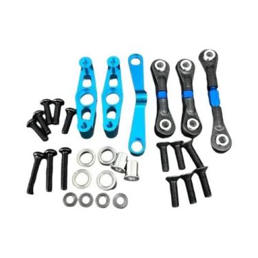 Imagem de Conjunto De Direção Metálico Para Carro RC 1/10 Com Rolamento E Braços