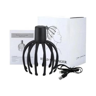 Imagem de Massageador Elétrico De Cabeça Octopus Com Música Bluetooth, Vibração,