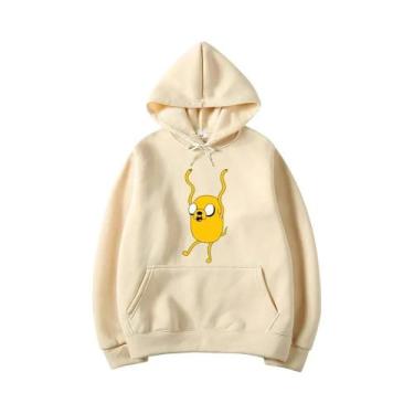 Imagem de Moletom Unissex Com Estampa Do Personagem Jake De Adventure Time, Esti