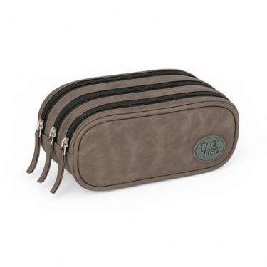 Imagem de Estojo Escolar Triplo Pack N'go Grande 3 Compartimentos 2 Cores - GOAL