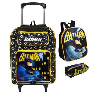 Imagem de Mochila Escolar Infantil Kit Com Lancheira Estojo Menino e Menina de C