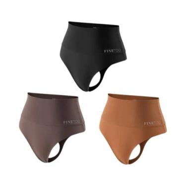 Imagem de Calcinhas plus Size Sem Costura De Cintura Alta Para Mulheres, G-Strin