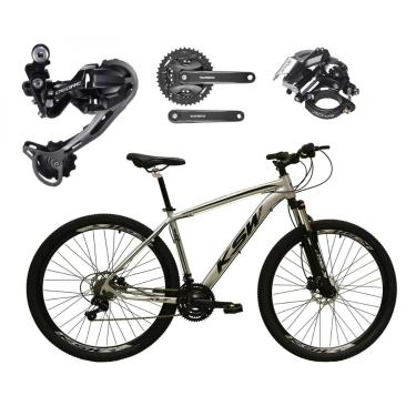 Imagem de Bicicleta Aro 29 KSW XLT 27v Shimano Deore/Altus Freio Hidráulico Garfo com Trava Alumí...