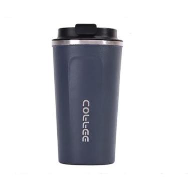 Imagem de Copo De Café Térmico Com Temperatura Aço Inox Dupla Camada 510ml Café Chá Suco- COPO COFFEE(Azul)