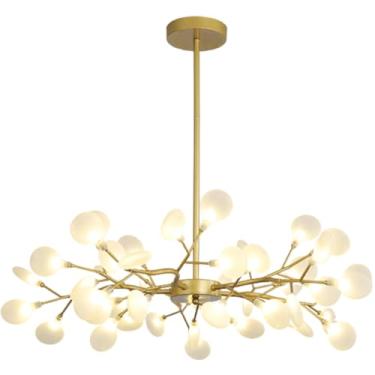 Imagem de Gimpo, Lustre Teto 85cm Ramos de Árvore 45 LEDs Luminária Metal Dourado Gimpo KJDD-E-522-GOLD-45