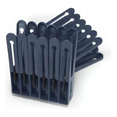 Imagem de Kit de 12 Pregadores para Roupas Master de Alta Resistência Fixação Forte Varal de Secagem (12)