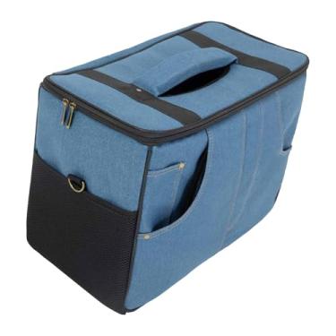 Imagem de Esquirla Estojo para amplificador de guitarra, organizador de alto-falantes, a impactos, com alça de transporte, bolsa para guardar acessórios de, Azul 40x30x18cm