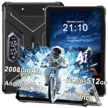 Imagem de HOTWAV R9 Plus 2025 Tablet robusto Android 14 preto