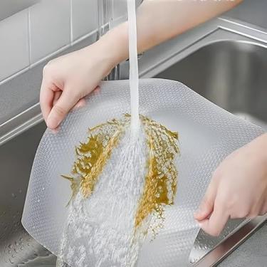 Imagem de Forro Antiderrapante Impermeavel Ecologico e Resistente para Armario Gaveta Geladeira Guarda Roupas Transparente